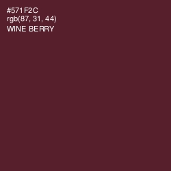 #571F2C - Wine Berry Color Image